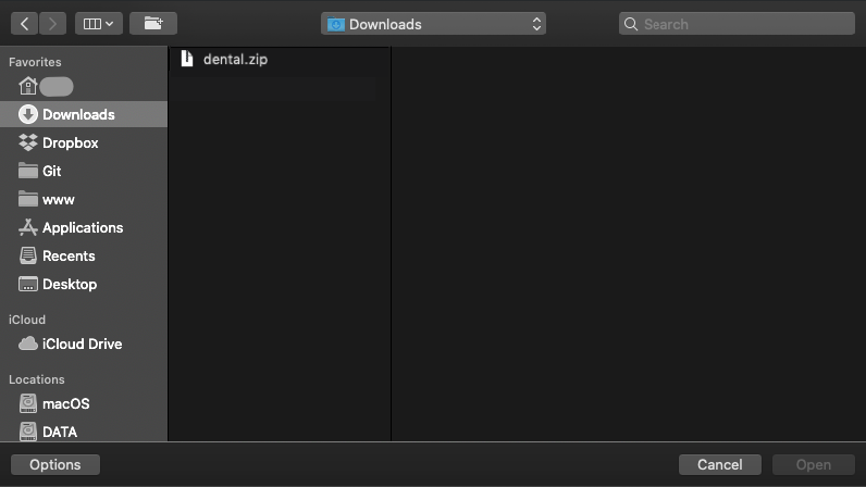Upload Theme