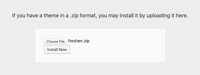 Install Theme