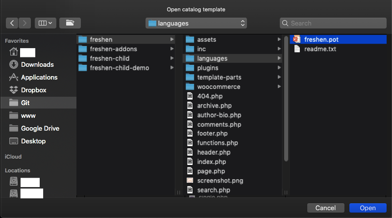 Selet pot File